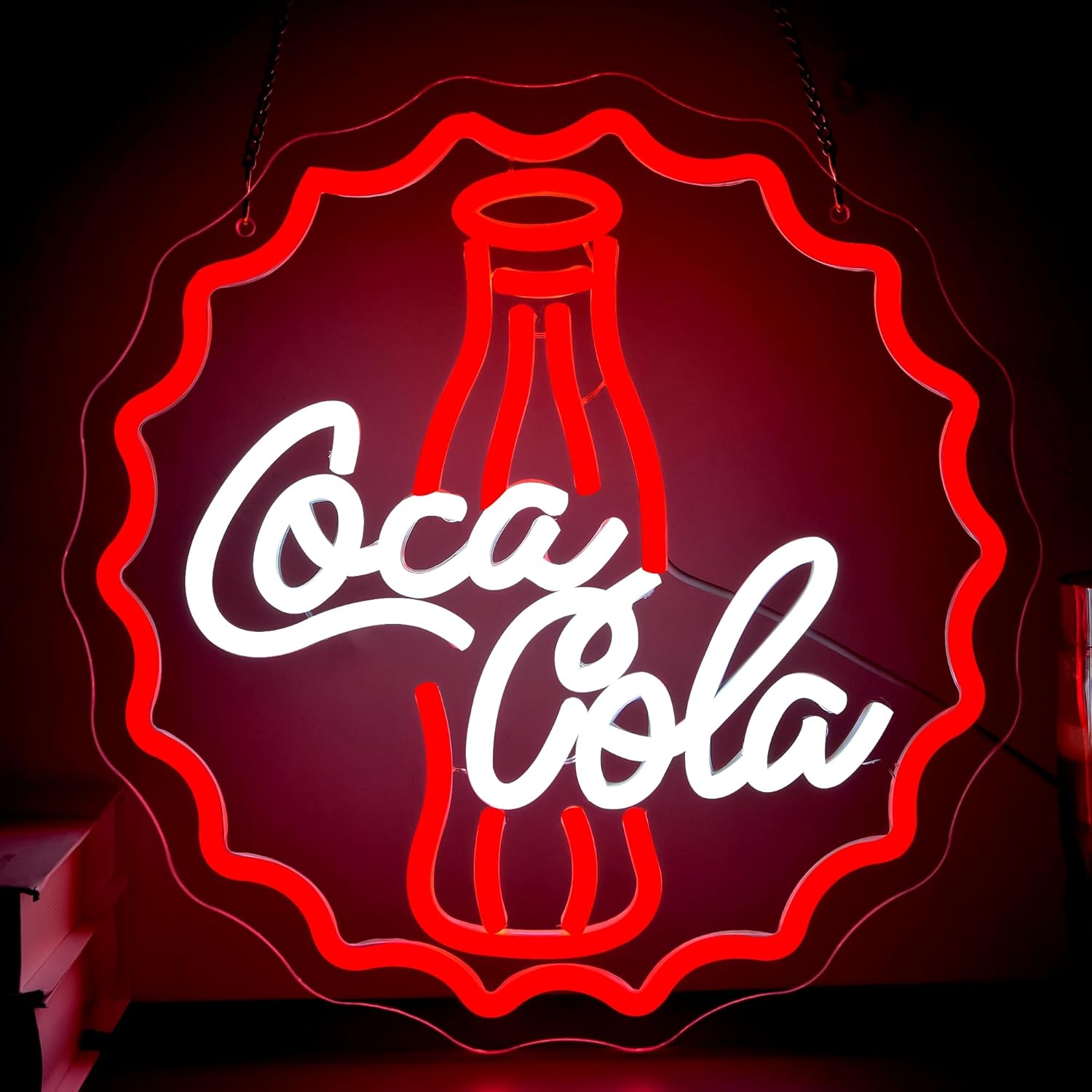 Restaurant Lighting Decoration - Lumière murale néon Cola, éclairage LED