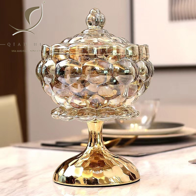 Home Decor Lighting Wholesale - Pot à bonbons en verre et