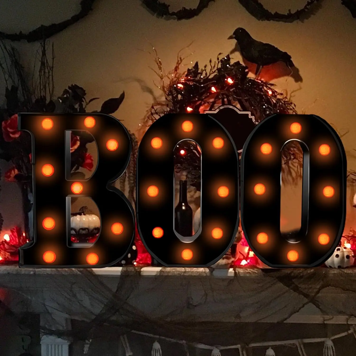 Light Up Letters Marquee - Halloween décor intérieur-3 LED chapiteau éclairer