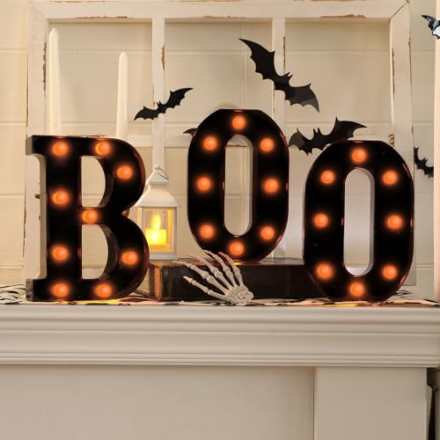Décorations d'Halloween - 3 le - Light Up Letters Marquee avis et prix