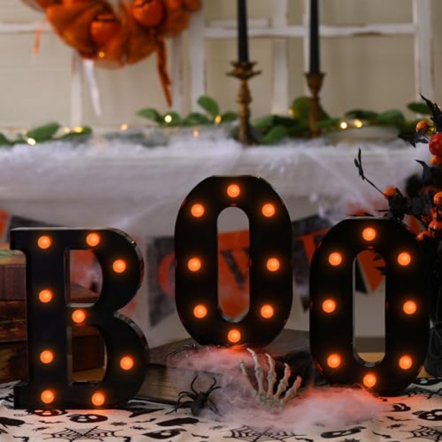 Décorations d'Halloween - 3 le - Light Up Letters Marquee avis et prix