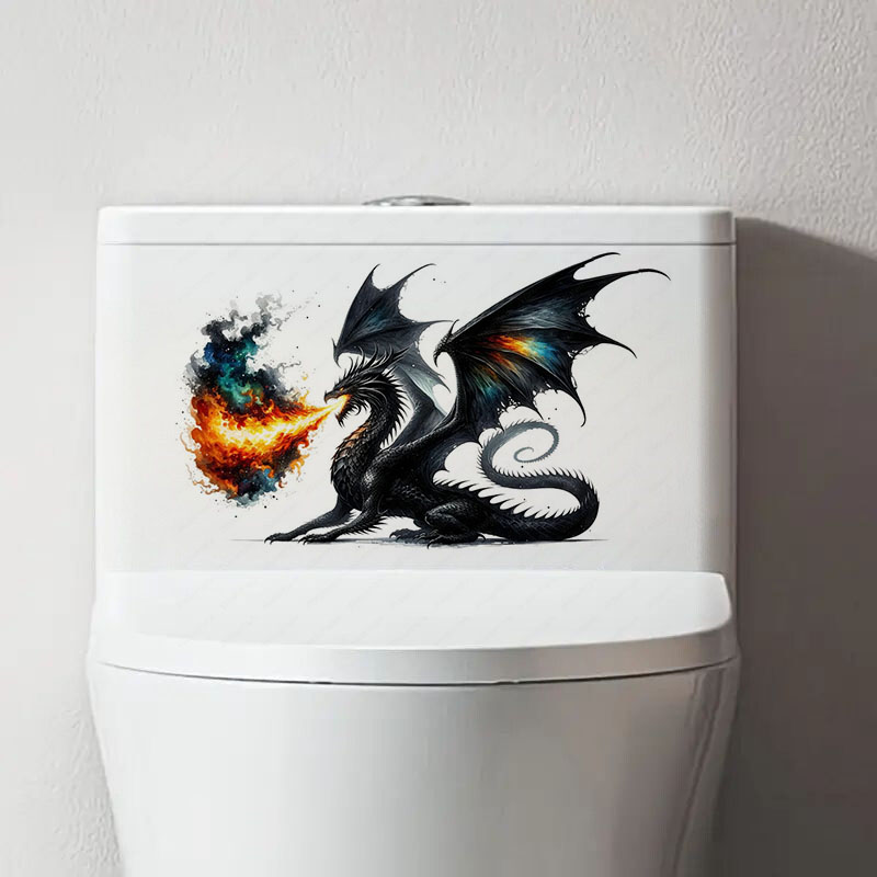 Autocollants de toilette Drago - Lighting Mcqueen Bedroom Decor avis et prix