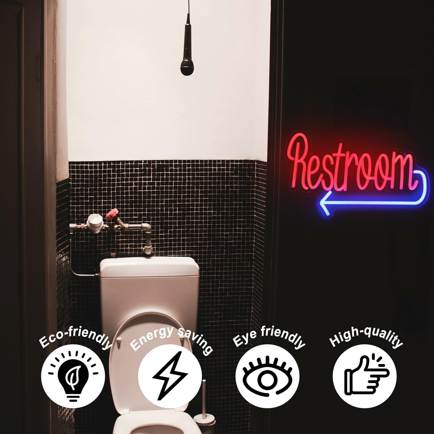 Enseigne au néon Dominroom pou - Restaurant Lighting Decoration avis et prix
