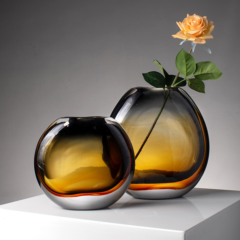 Vase décoratif en verre brun t - Home Decor Lighting Wholesale avis et prix