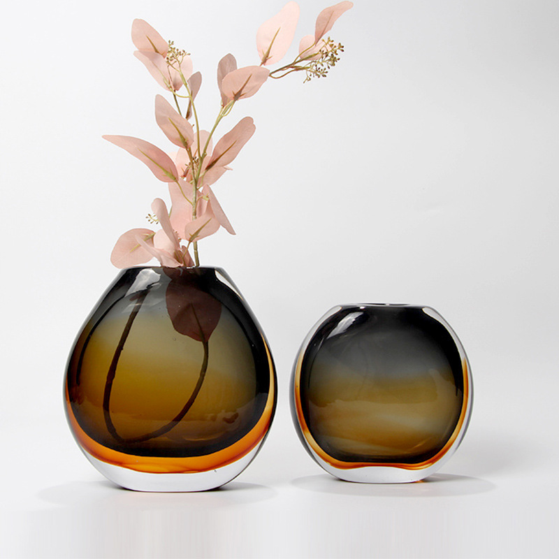 Vase décoratif en verre brun t - Home Decor Lighting Wholesale avis et prix