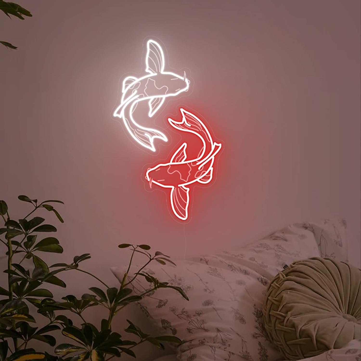 Enseigne néon Poisson Koi, lum - Restaurant Lighting Decoration avis et prix