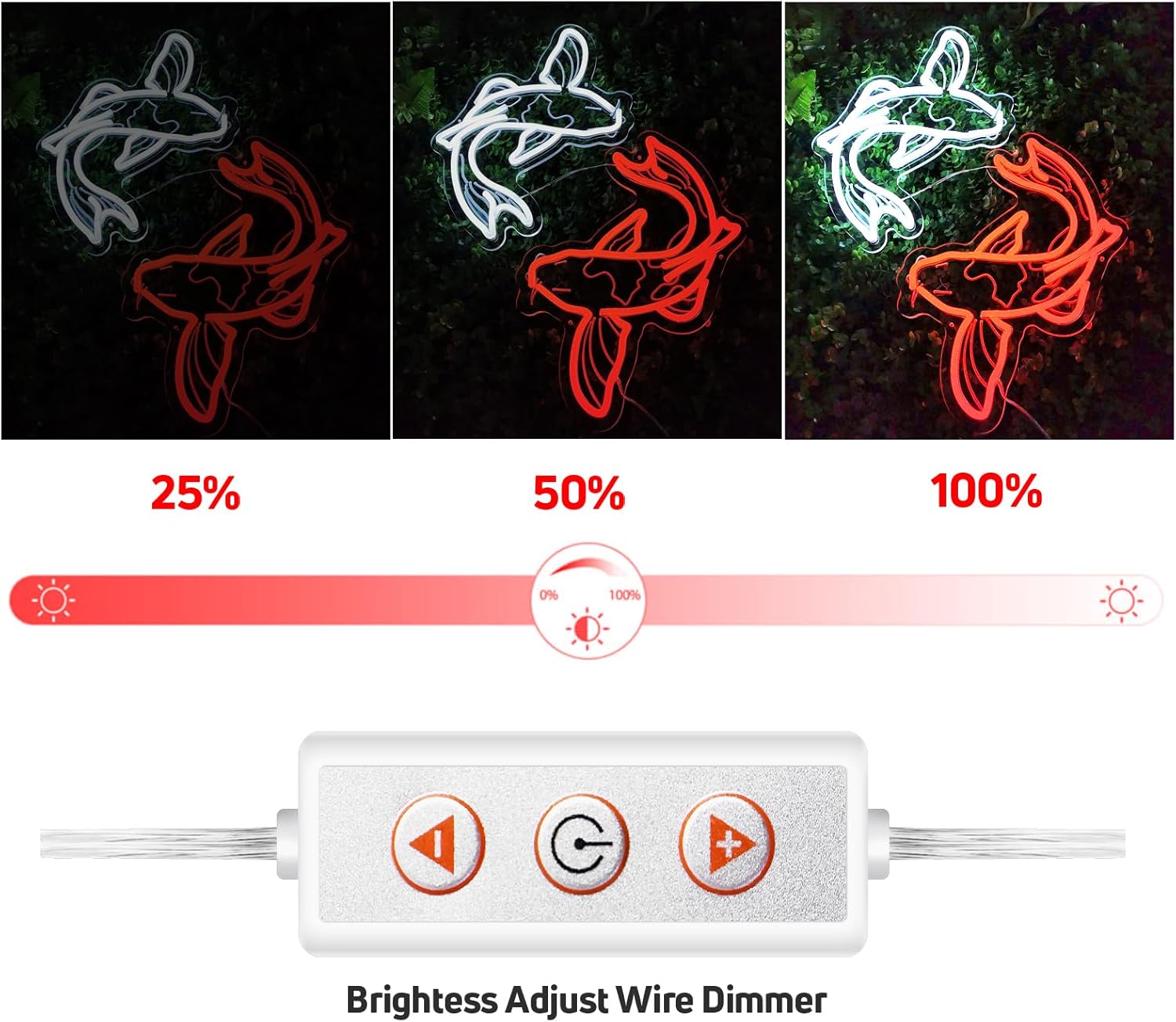 Enseigne néon Poisson Koi, lum - Restaurant Lighting Decoration avis et prix