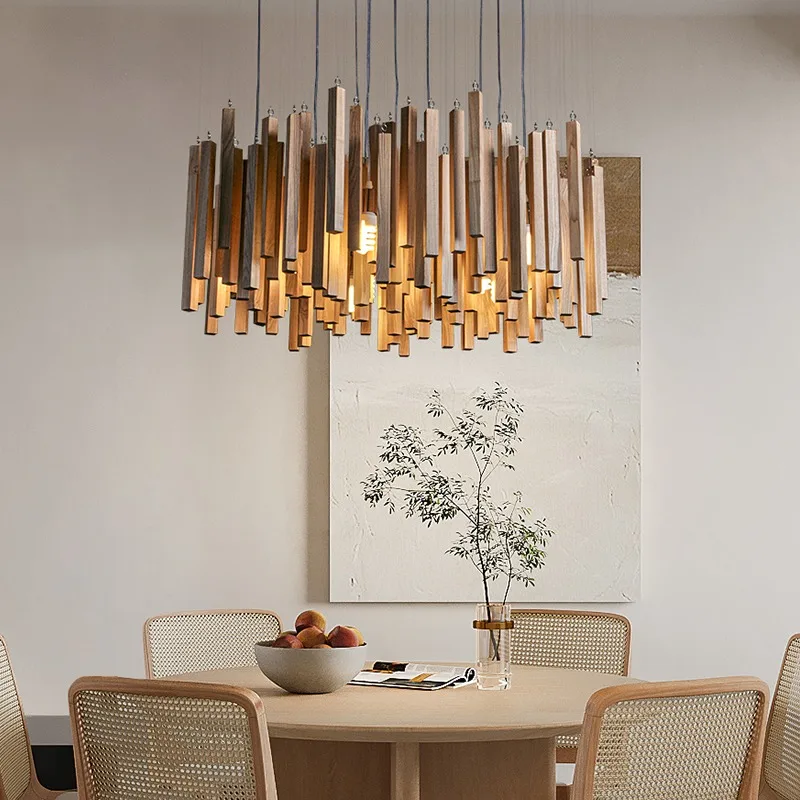 Plafonnier en bois pour restau - Restaurant Lighting Decoration avis et prix