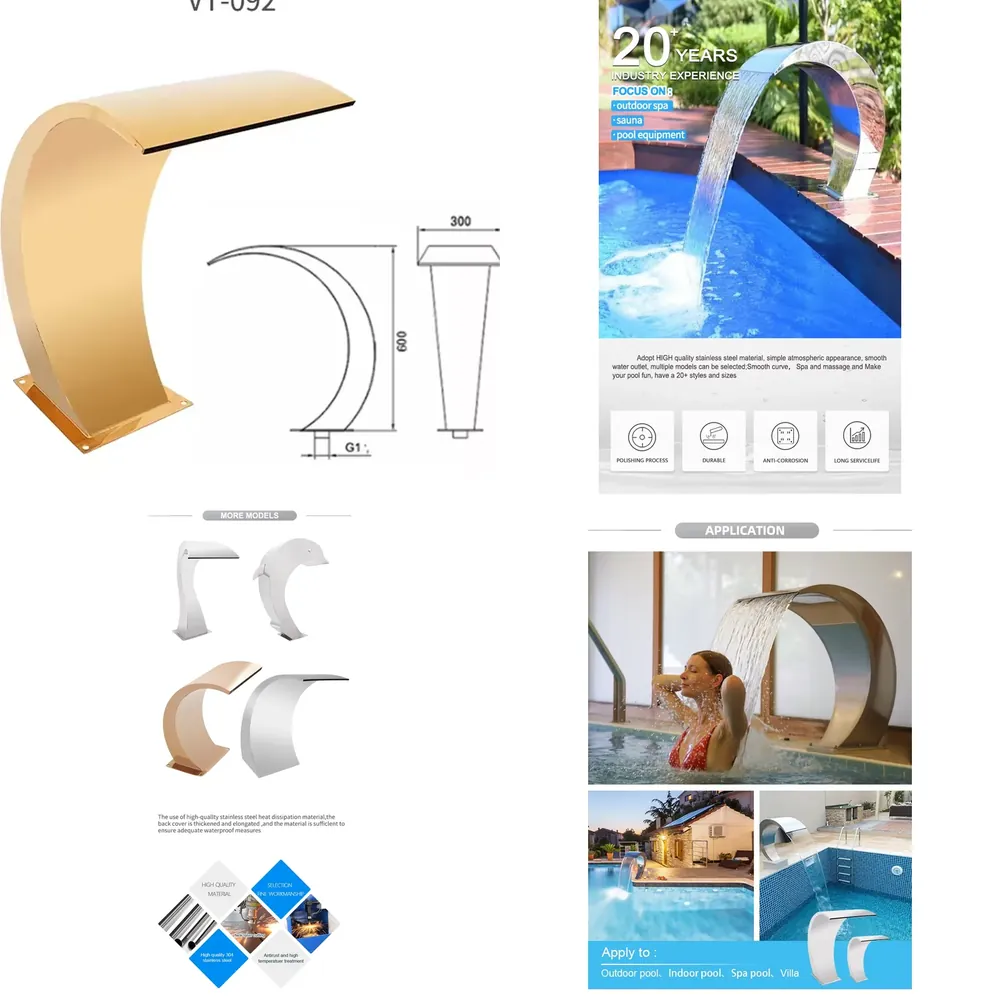 Cascade d'eau LED pour piscine - Home Decor Lighting Manufacturer avis et prix
