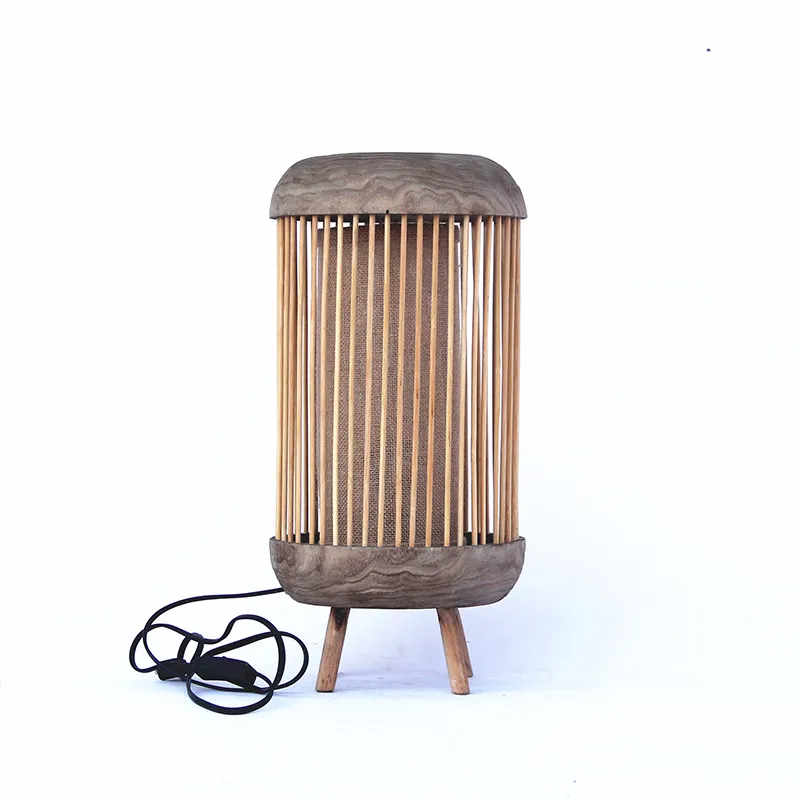 Lampadaire artisanal en bois c - Home Decor Lighting Manufacturer avis et prix