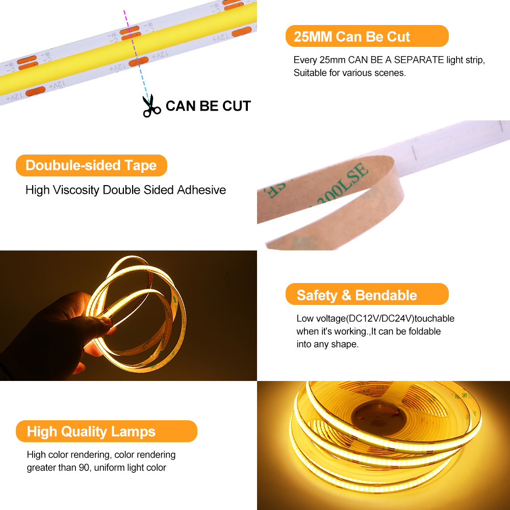 Bande lumineuse LED COB CCT à  - Decor Lighting Hours avis et prix