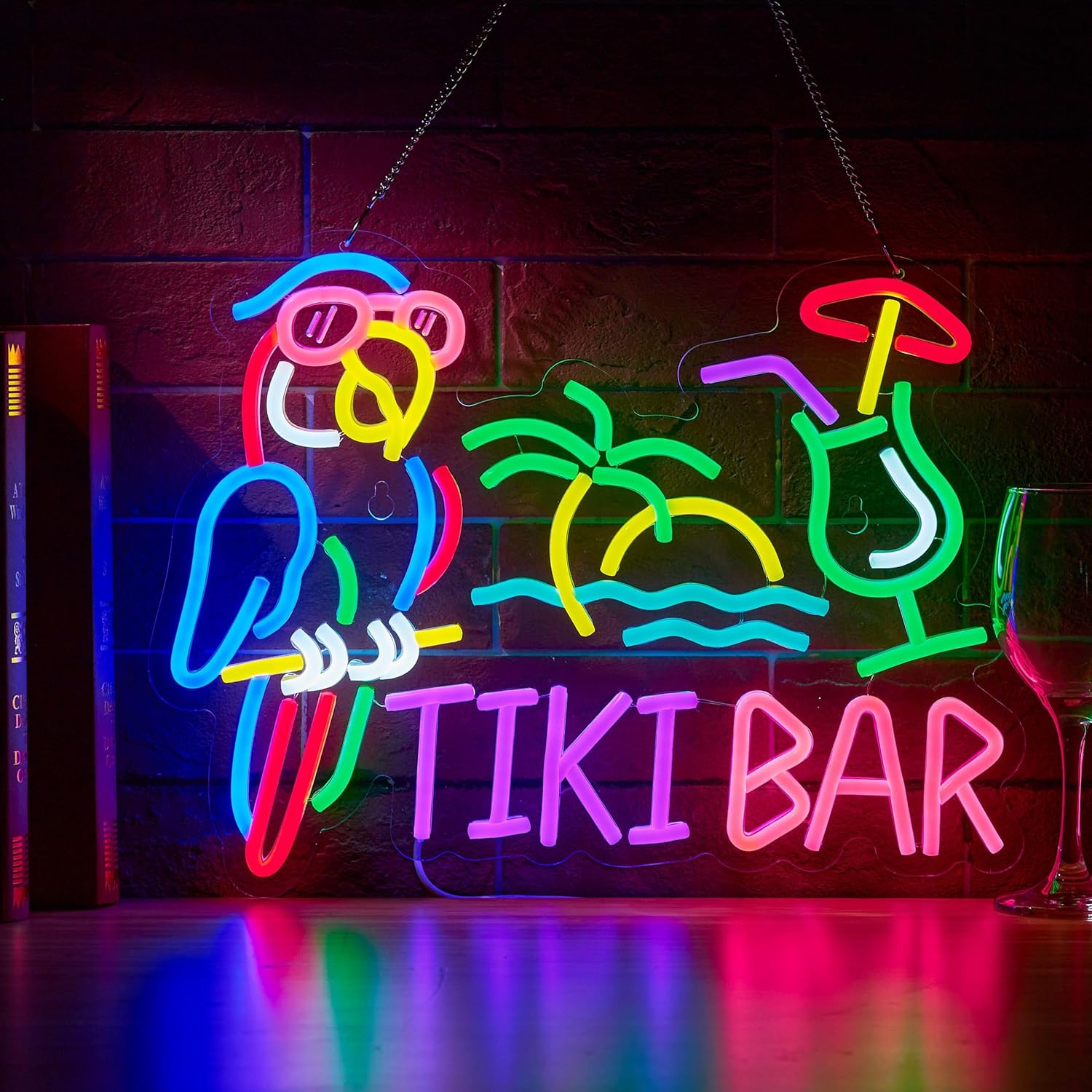Enseigne néon LED USB Tiki Bar - Restaurant Lighting Decoration avis et prix