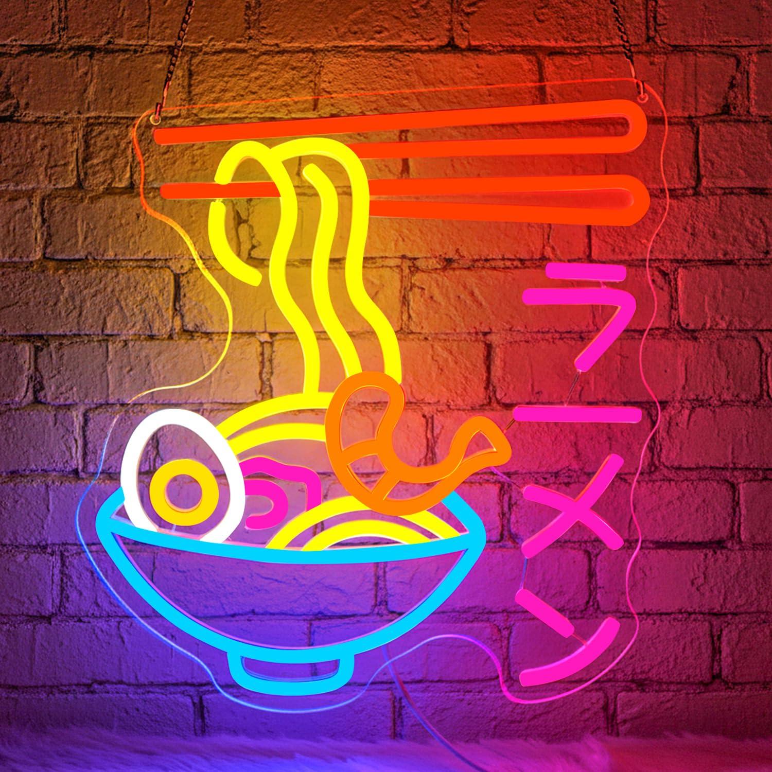 Enseigne néon LED Ramen, motif - Restaurant Lighting Decoration avis et prix