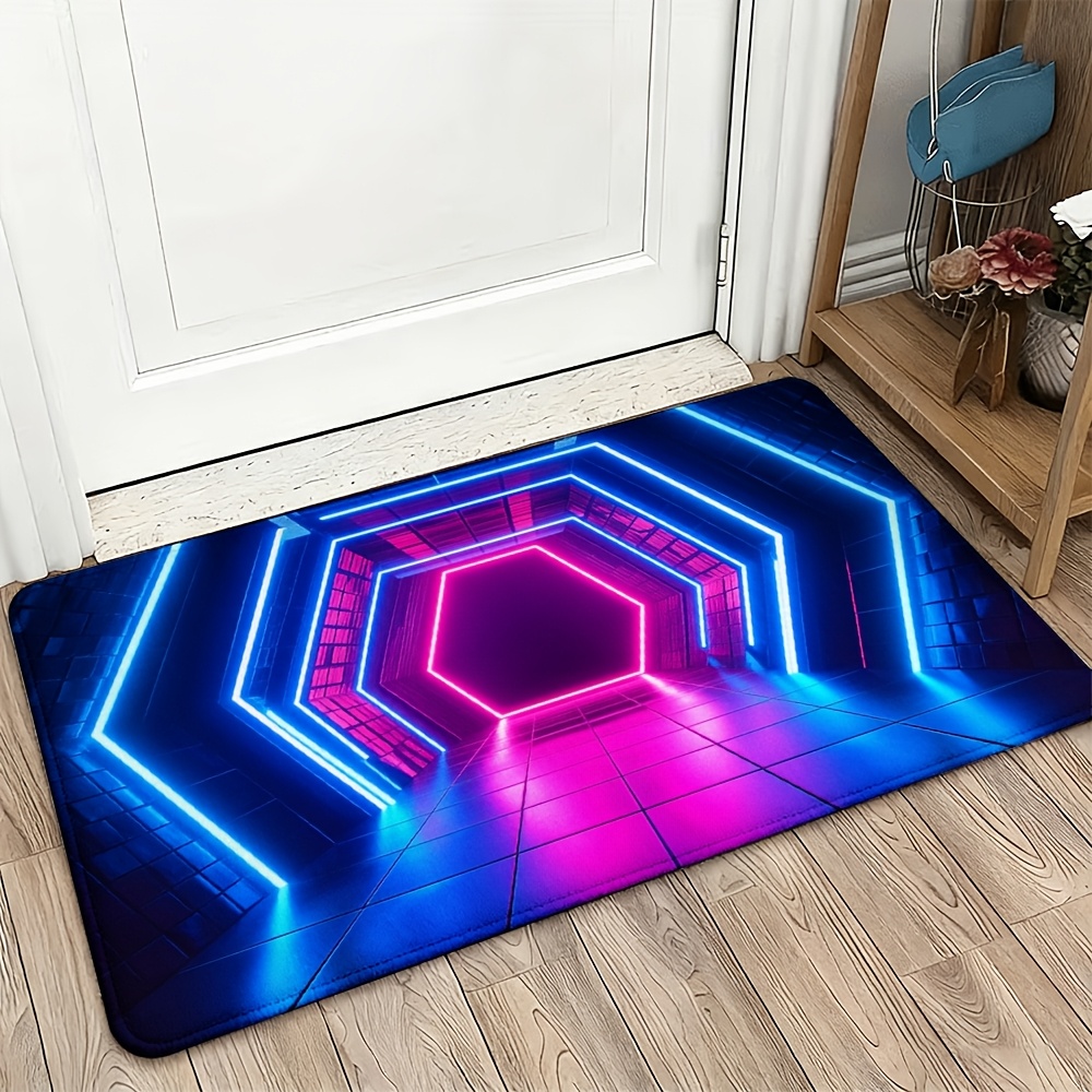 Tapis de porte à effet néon cy - Lighting Effect Home Decor avis et prix